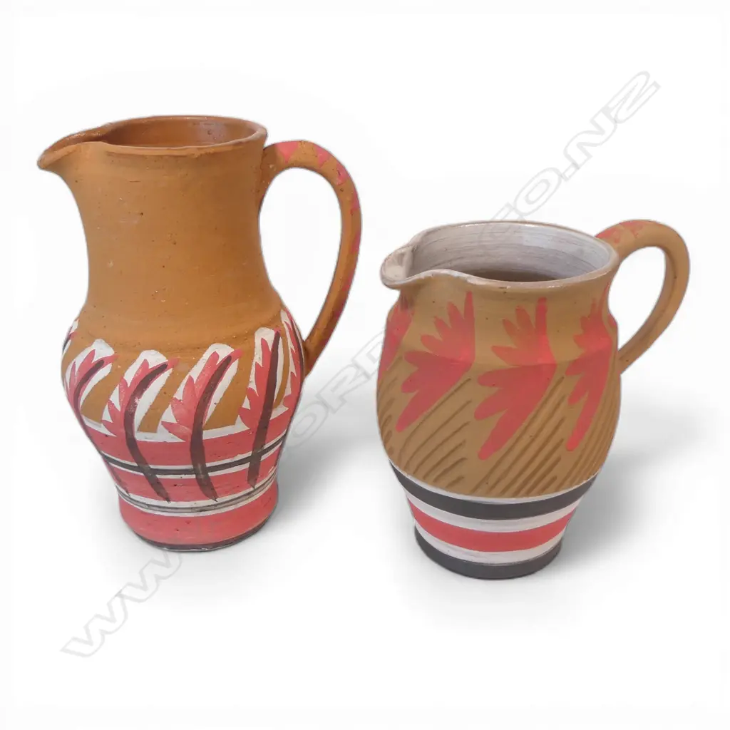 Two Anneke Borren terracotta jugs, Image 1++