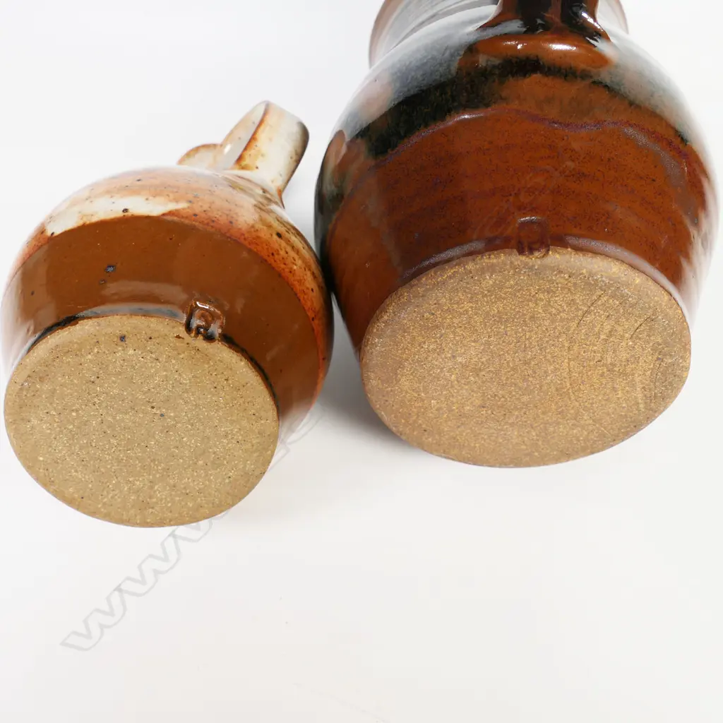 Two Peter Stichbury glazed pottery jugs, Image 1++