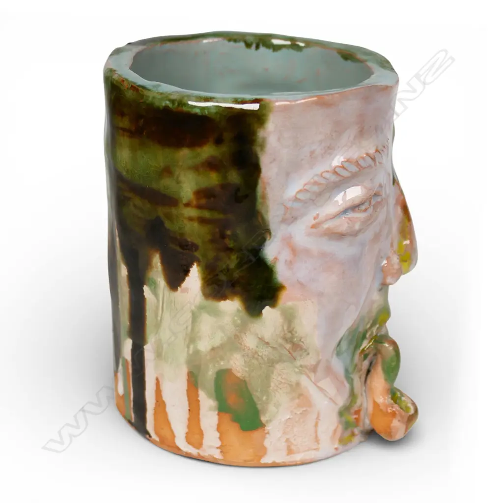 Paul Rayner (1959-) ''Pioneer Ware' Jovan Rancich' character jug, Image 1++