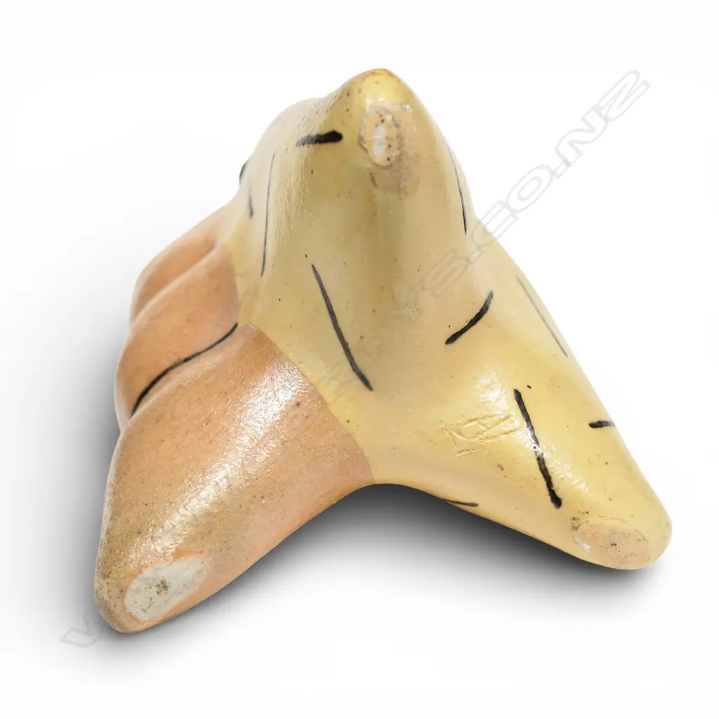 Potter unknown sculpted pottery pouring vessel, Image 1++