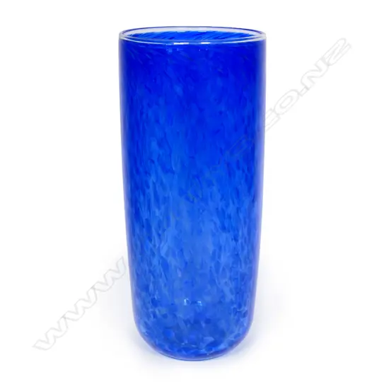 A tall Garry Nash glass vase,