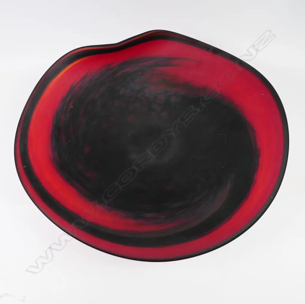 De Flute art glass footed tazza, Image 1++