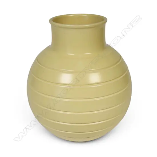 Keith Murray for Wedgwood ceramic 'bomb' vase,