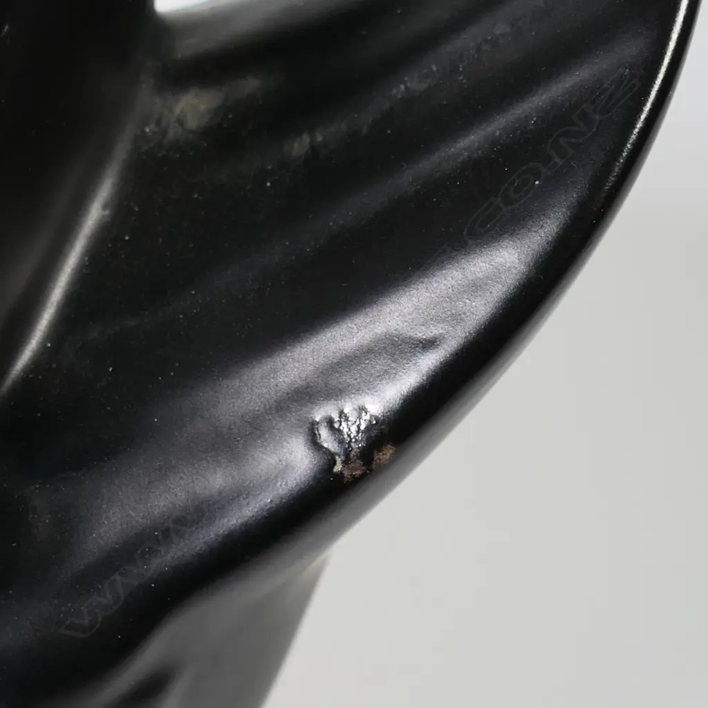 Crown Lynn rare large black glazed swan #170, Image 1++
