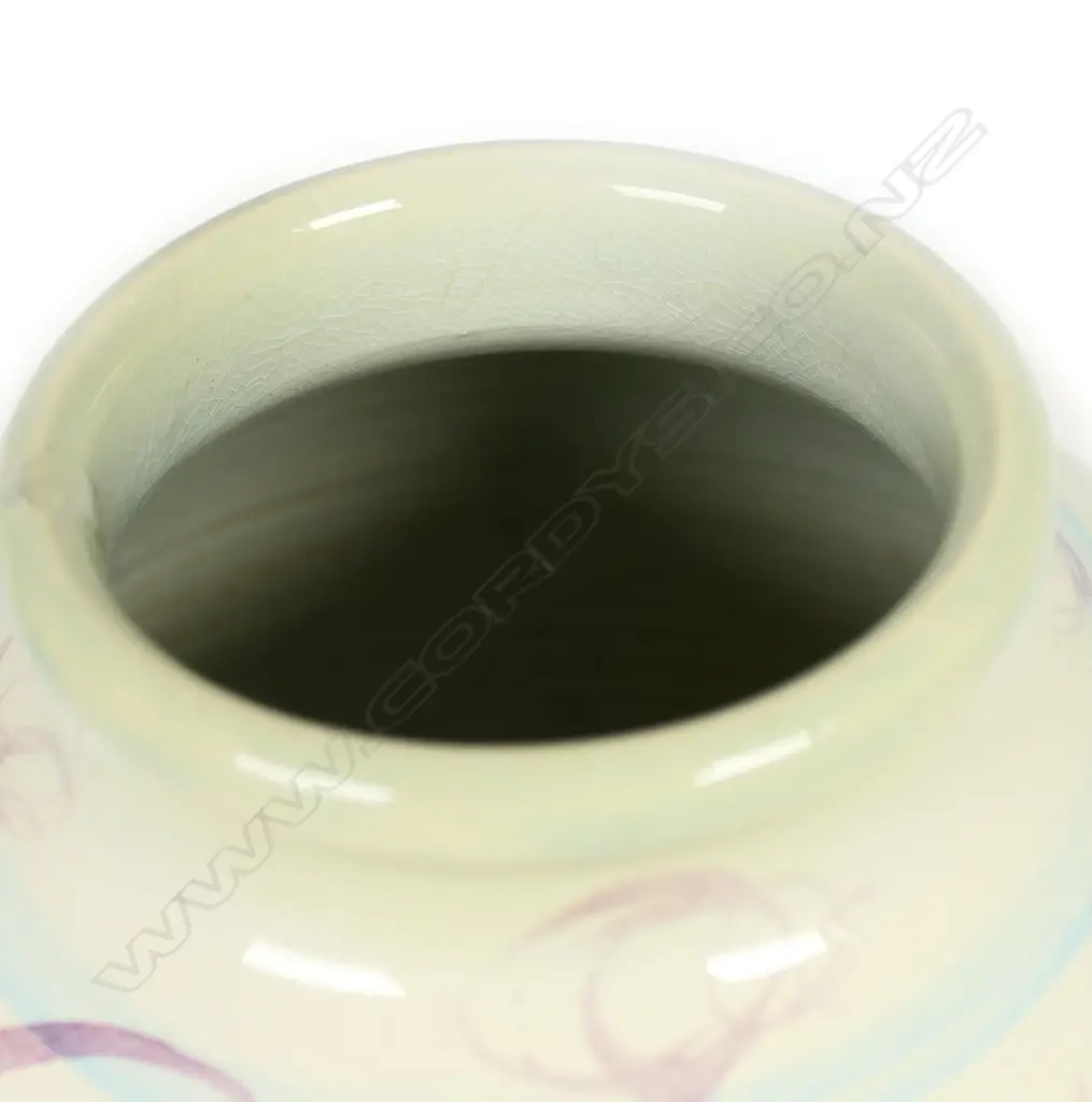 Crown Lynn Frank Carpay HANDWERK ovoid vase, Image 1++
