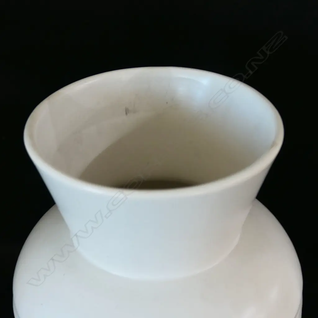 Crown Lynn white Gladiola vase #2070, Image 1++