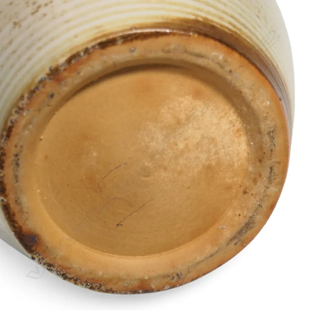 Rare Daniel Steenstra for Crown Lynn salt glaze bottle form vase, Image 1++