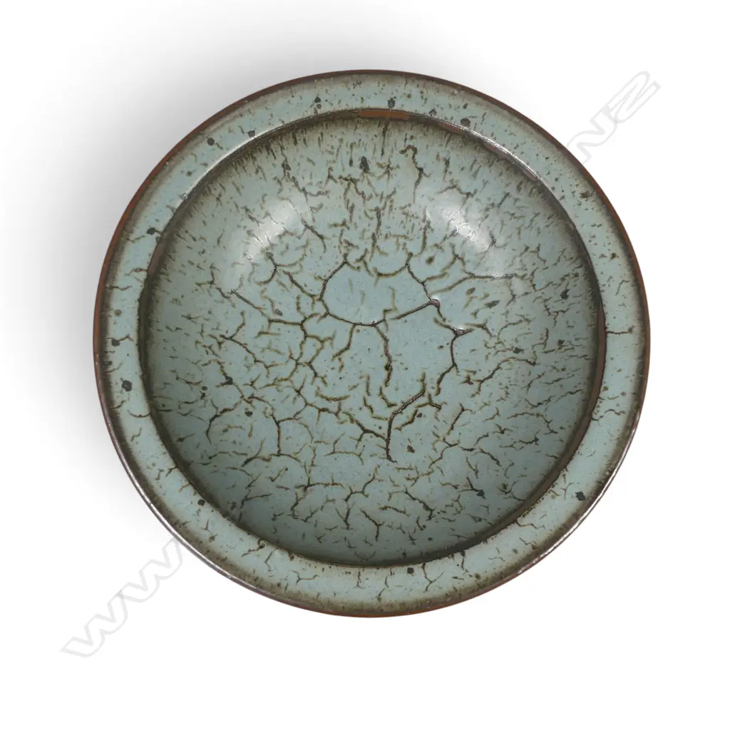 Len Castle (1924-2011) crackle glazed bowl, Image 1++