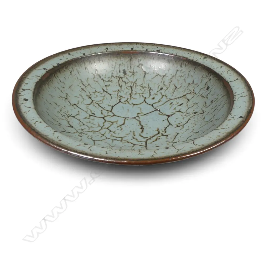 Len Castle (1924-2011) crackle glazed bowl, Image 1++