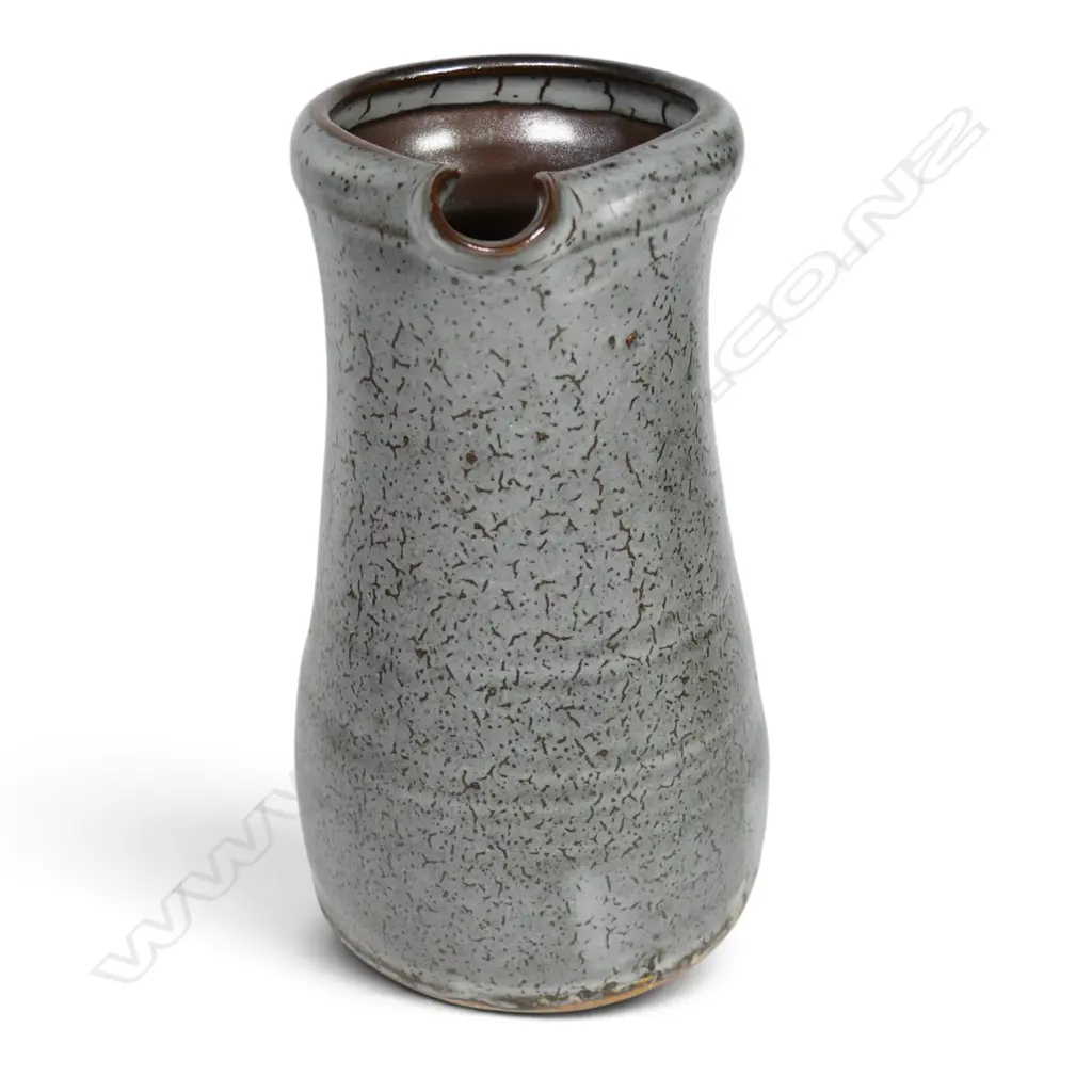 Len Castle tall grey chun glazed jug c.1980s, Image 1++