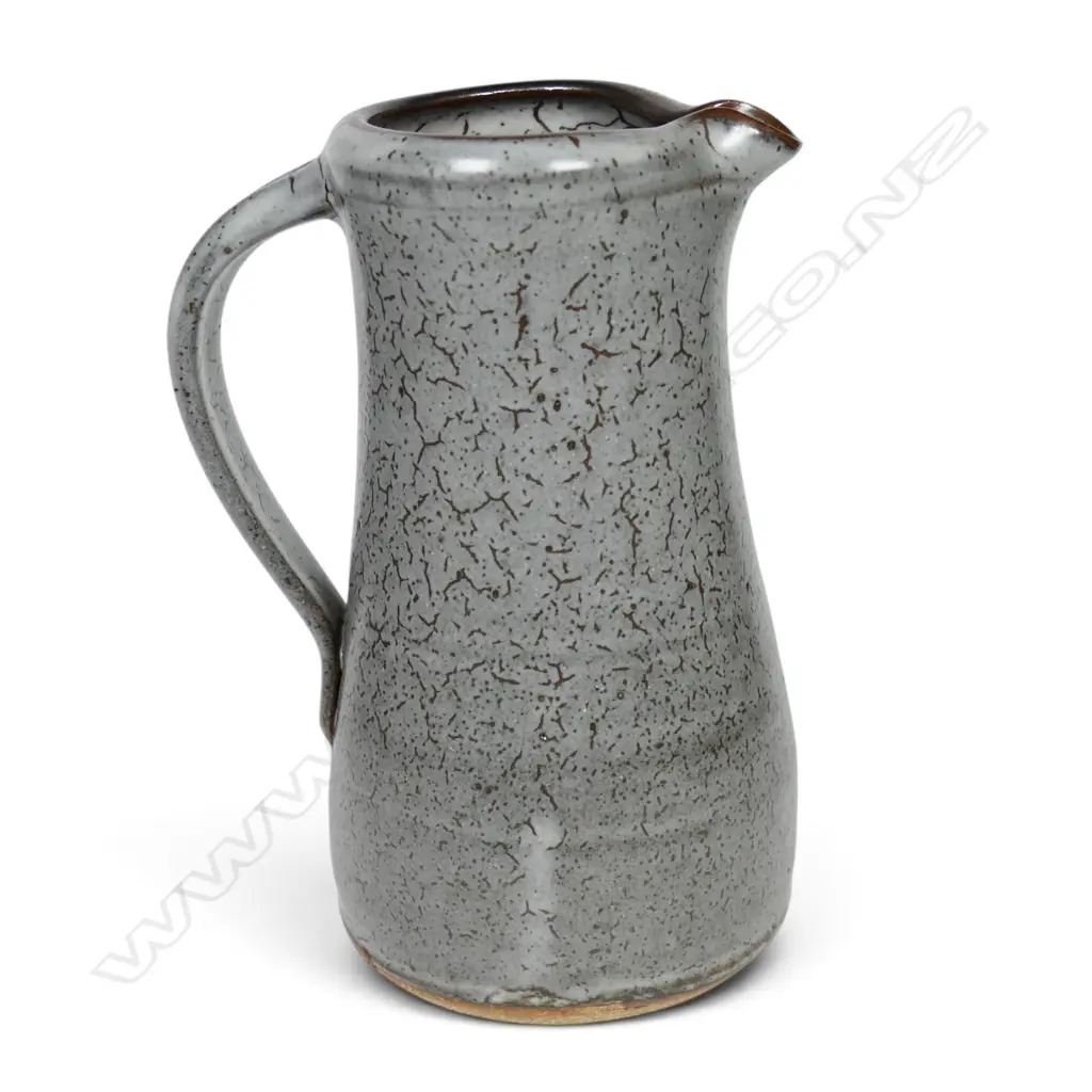 Len Castle tall grey chun glazed jug c.1980s, Image 1++