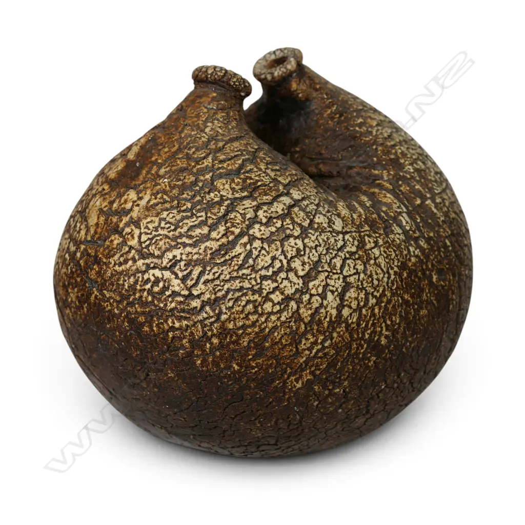 Len Castle (1924-2011) twin aperture flask vase, Image 1++