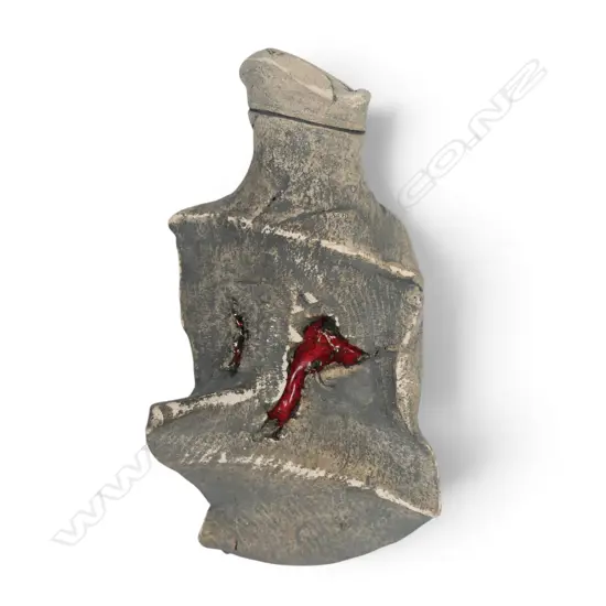 Len Castle (1924-2011) volcanic 'ejecta' hanging vessel,