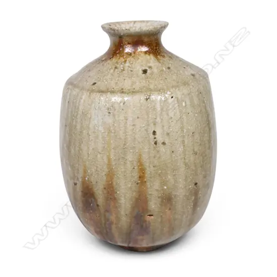 Estelle Martin anagama fired jar,