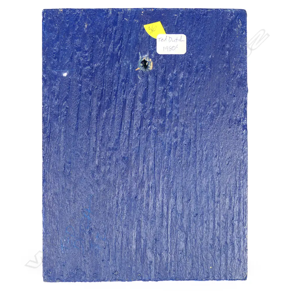 Ted Dutch (1928–2008) wooden wall tile with ceramic figures, Image 1++