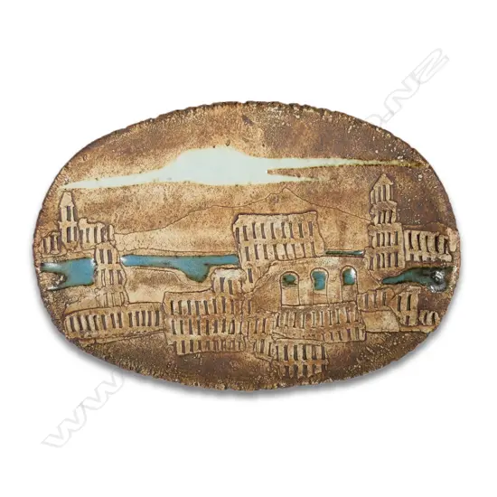 Doris Dutch 'Cityscape' oval dish,