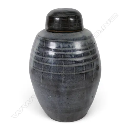 Peter Stichbury (1924-2015) rare screw-top tea caddy,