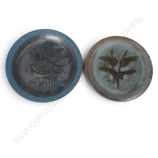 Two Peter Stichbury wall plates,