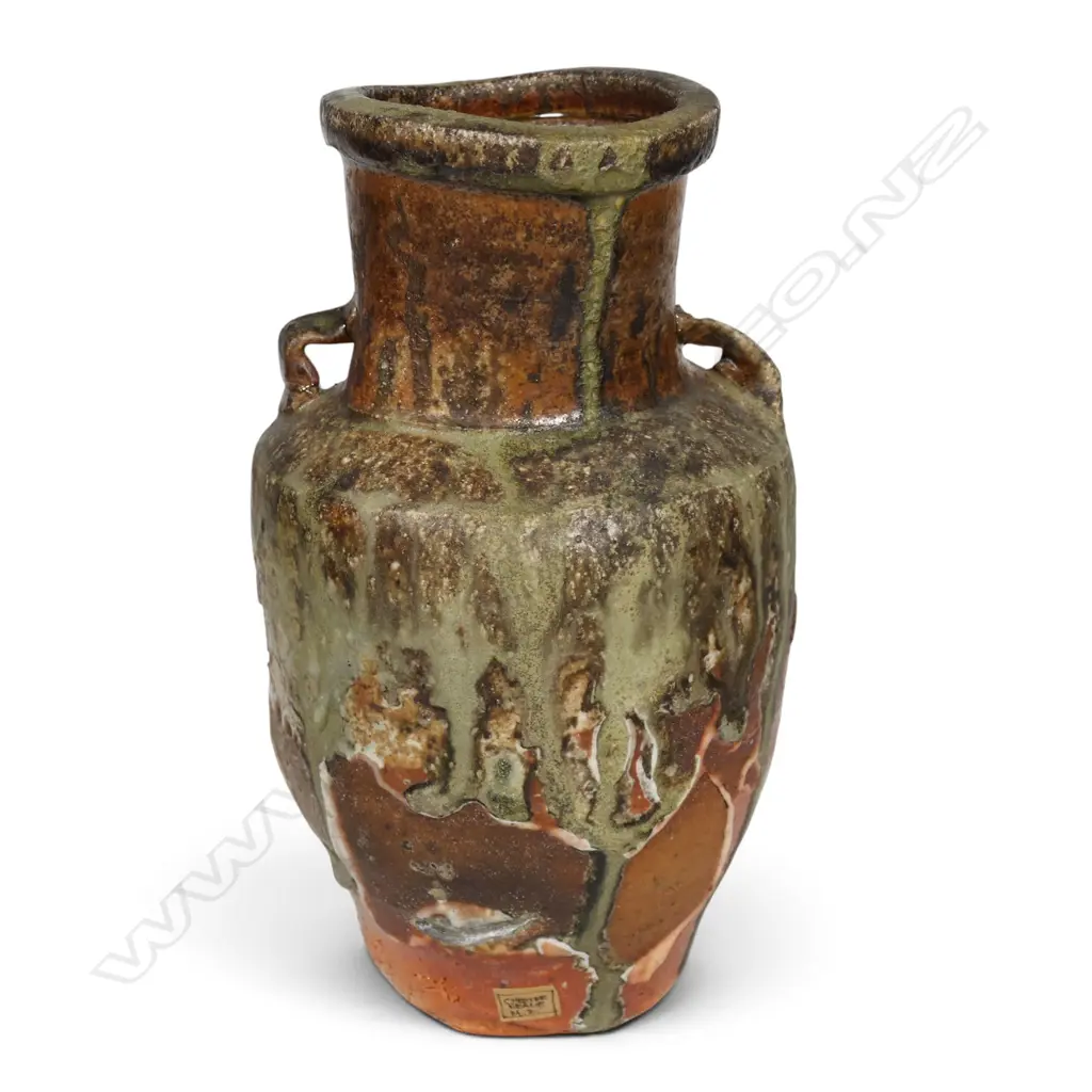Chester Nealie anagama bottle vase, Image 1++
