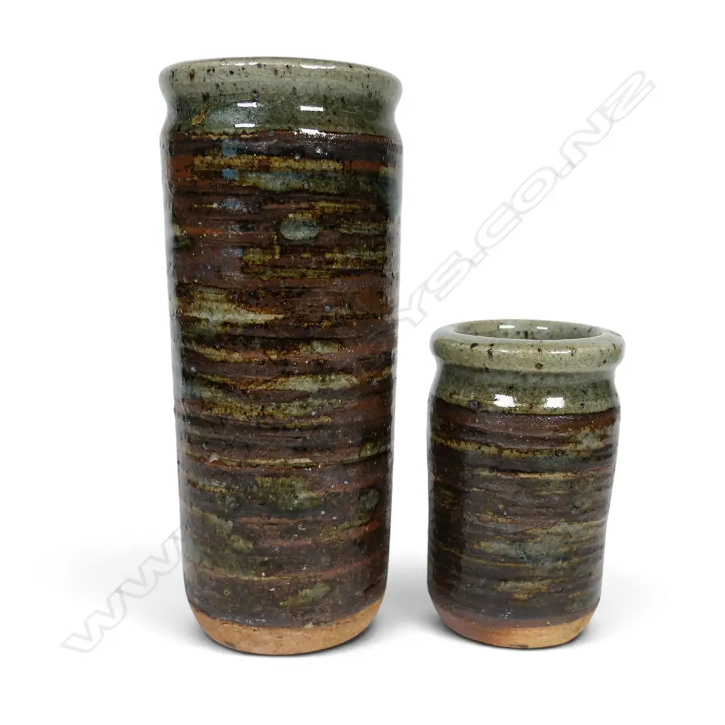 Graeme Storm two early cylinder vases, Image 1++