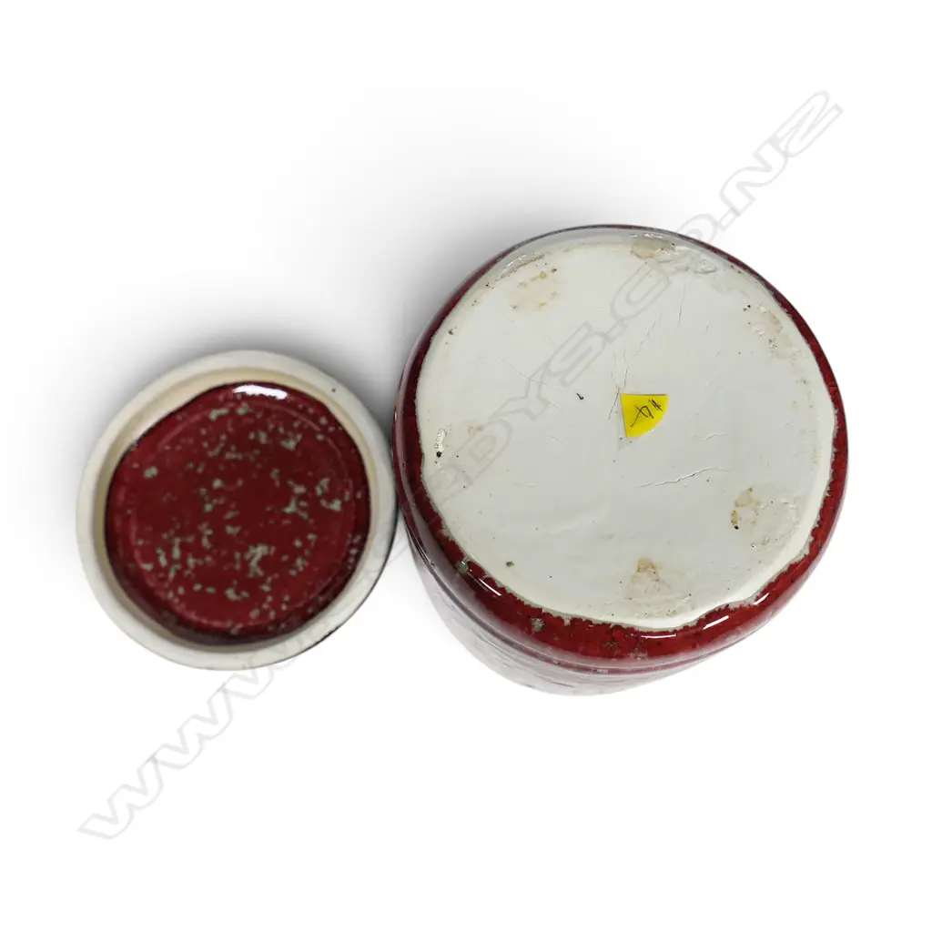 Peter Alger lidded cylindrical cannister, Image 1++