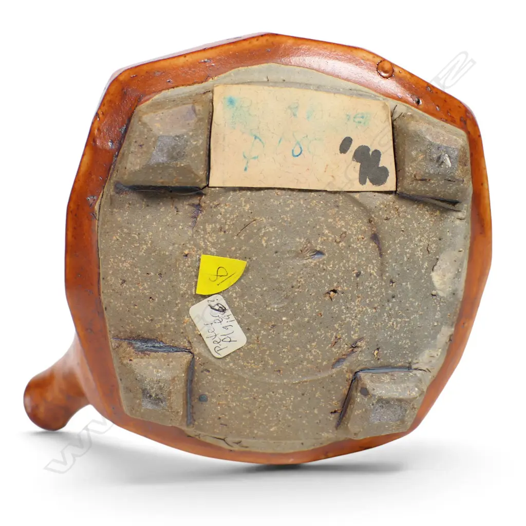 Peter Alger shino glazed tea pot, Image 1++