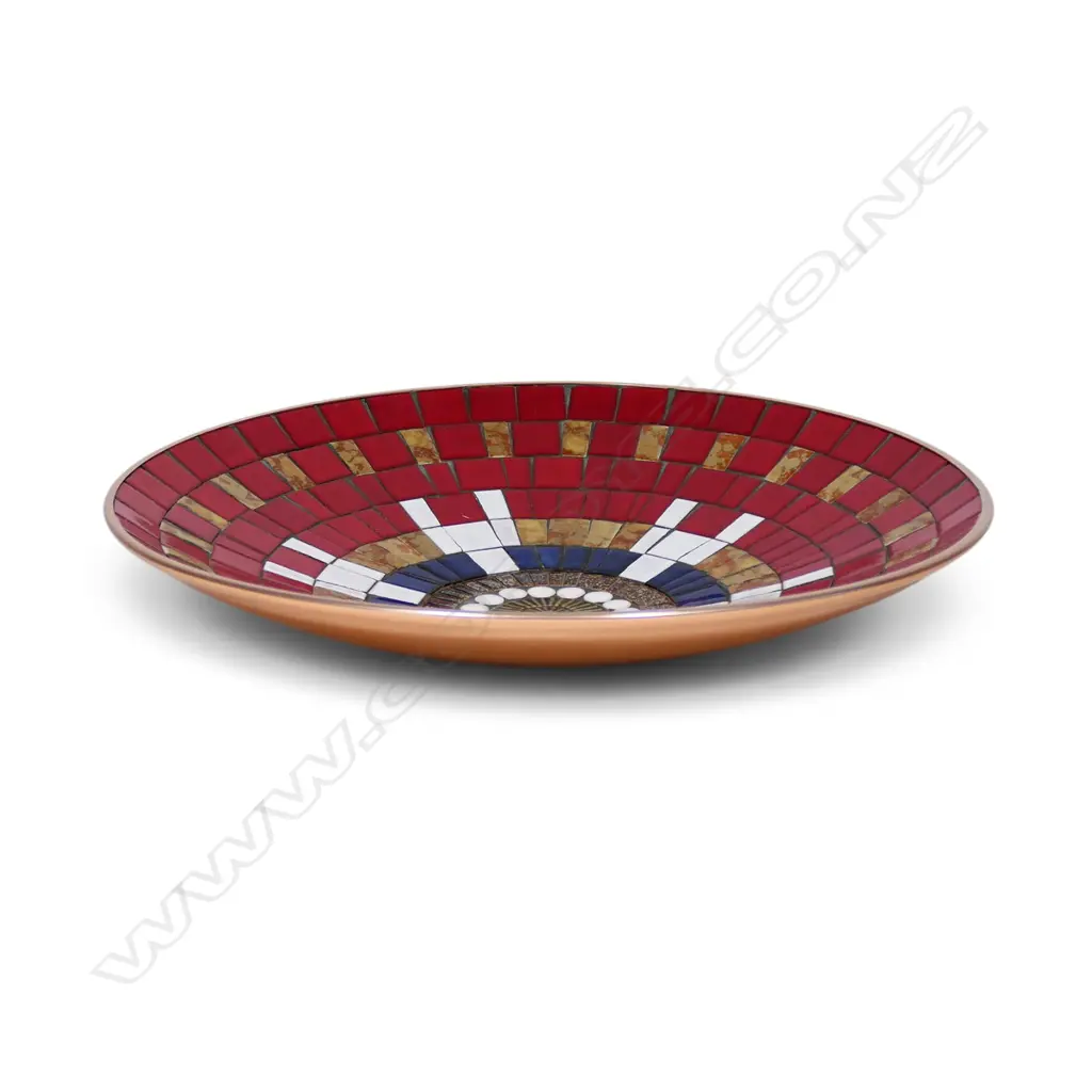 John Crichton (1917–1993) mosaic charger, Image 1++