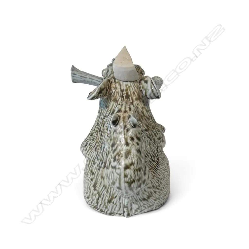 Peter Lange sculptured porcelain rat teapot, Image 1++