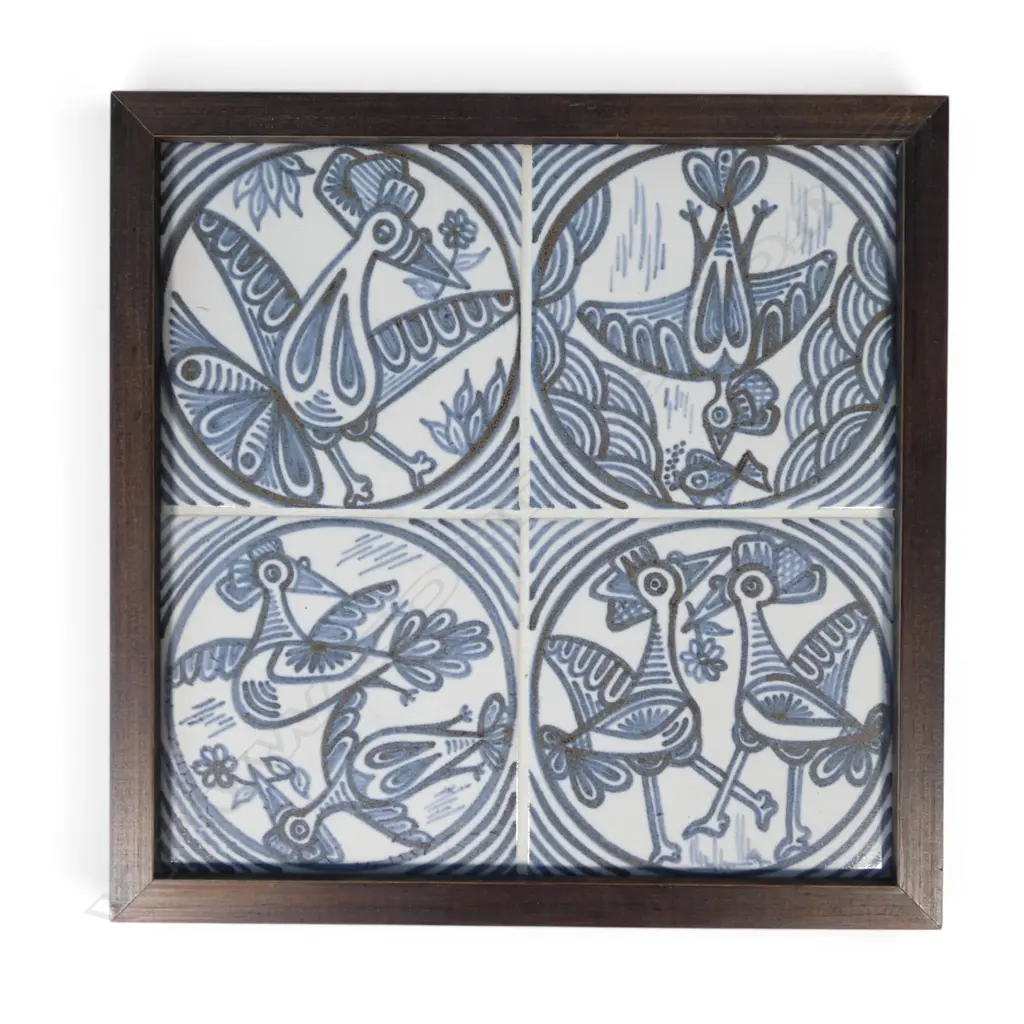 Anneke Borren framed wall tiles, Image 1++