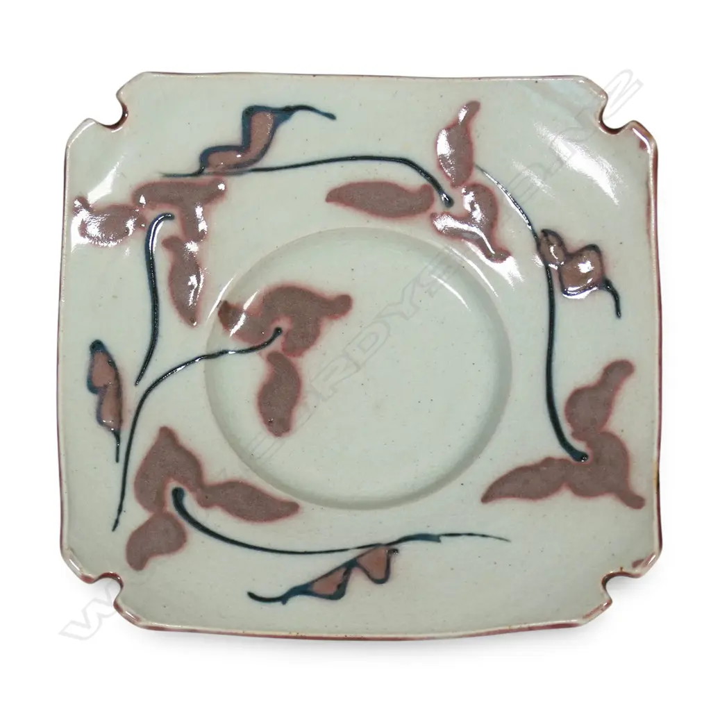 Ann Ambler square platter c.1980s, Image 1++