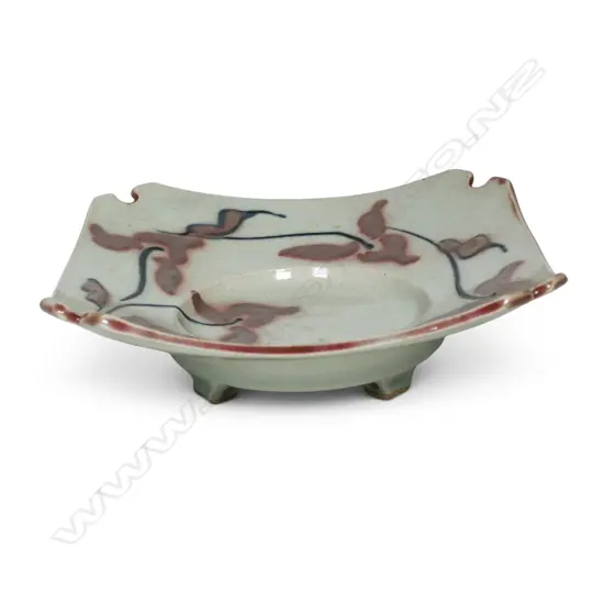Ann Ambler square platter c.1980s,