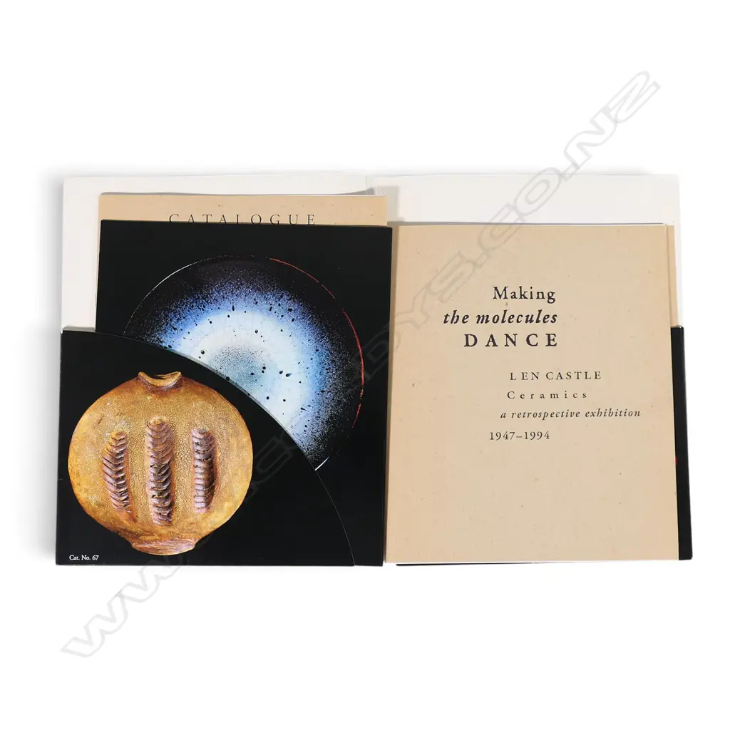 'Making the molecules DANCE' Len Castle Dowse Museum retrospective catalogue 1947-94, Image 1++