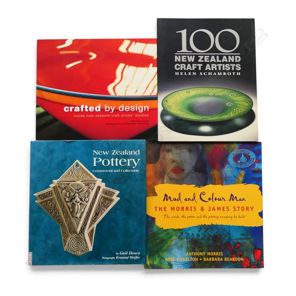Four New Zealand pottery and craft reference books, Image 1++