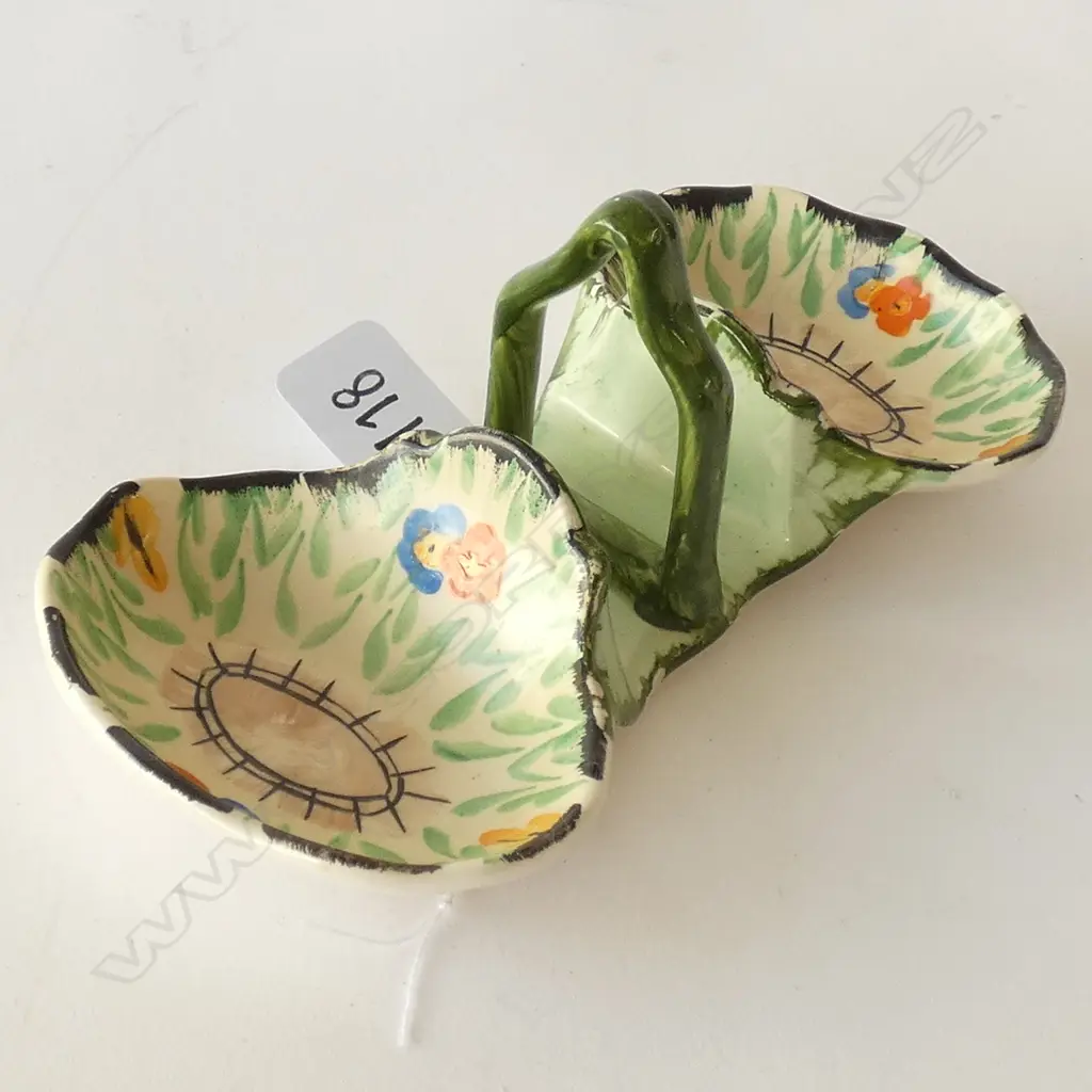 HANCOCK CORONA WARE COMBINATION JAM DISH Image 1++