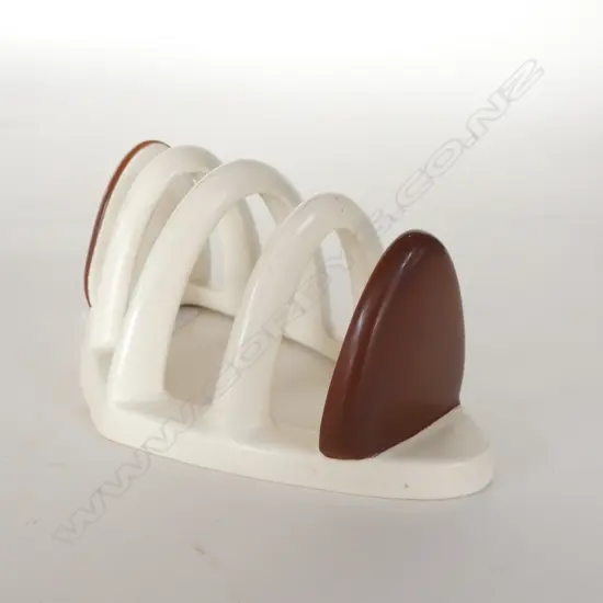 CARLTON WARE - ART DECO BROWN & CREAM 