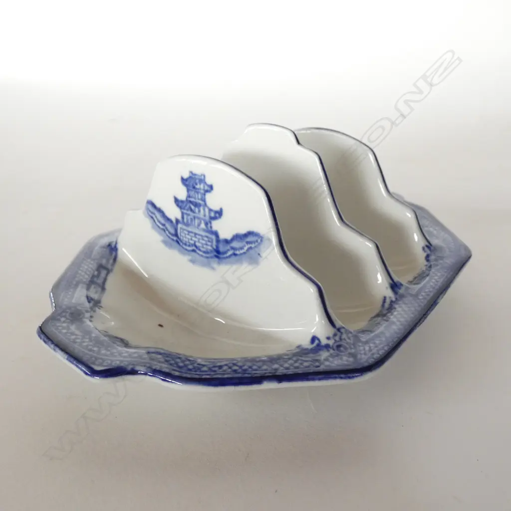 GIBSON & SONS - BLUE & WHITE WILLOW PATTERN Image 1++