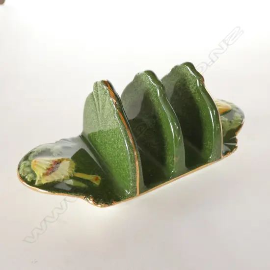 ROYAL WINTON - YELLOW FLOWER ON GREEN GROUND