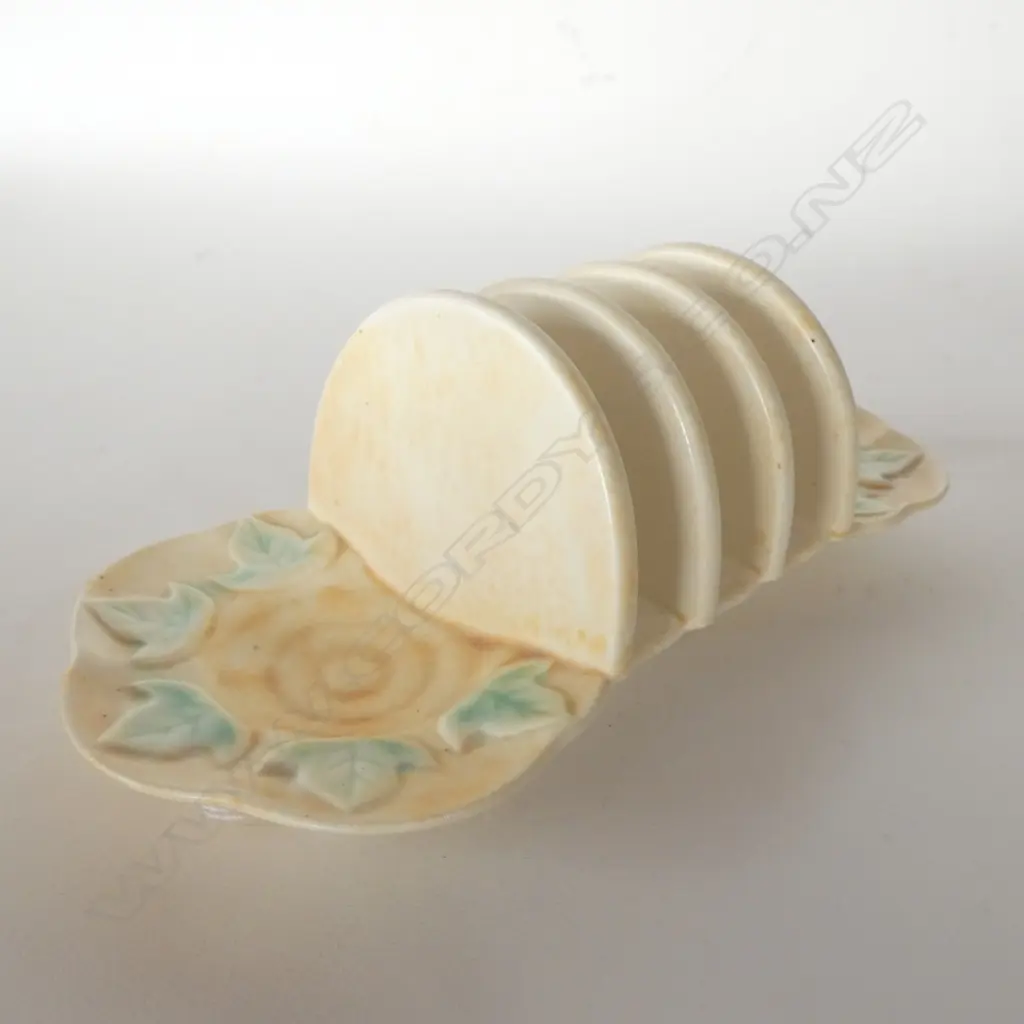 AVON WARE - TURQUOISE OAK LEAVES COMBINATION JAM & BUTTER  Image 1++