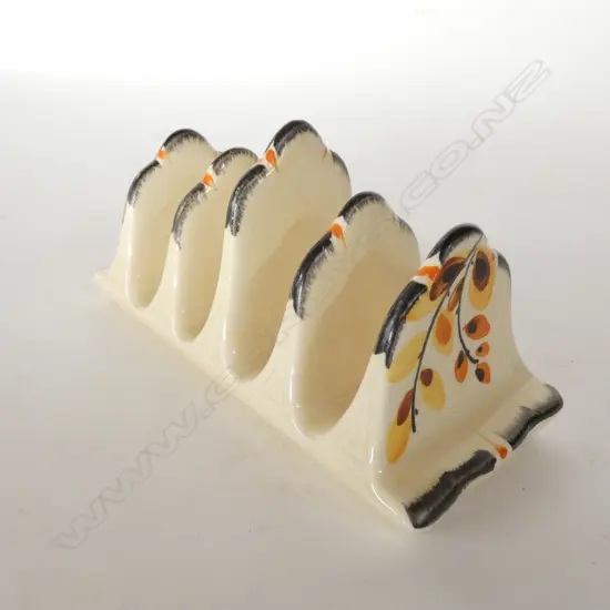 ENGLISH - ART DECO ORANGE & YELLOW FLOWERS