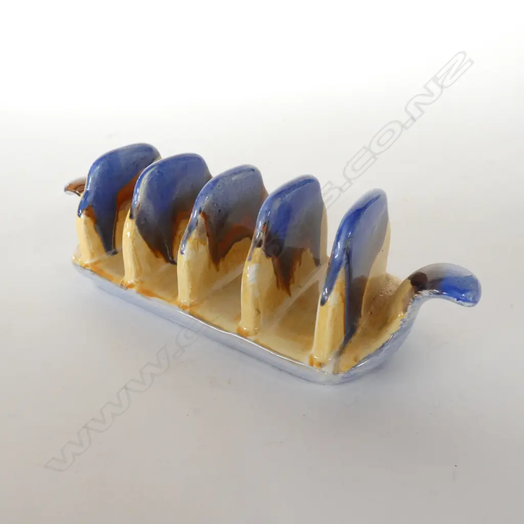 SHELLEY - ART DECO BLUE AND OCRE Image 1++