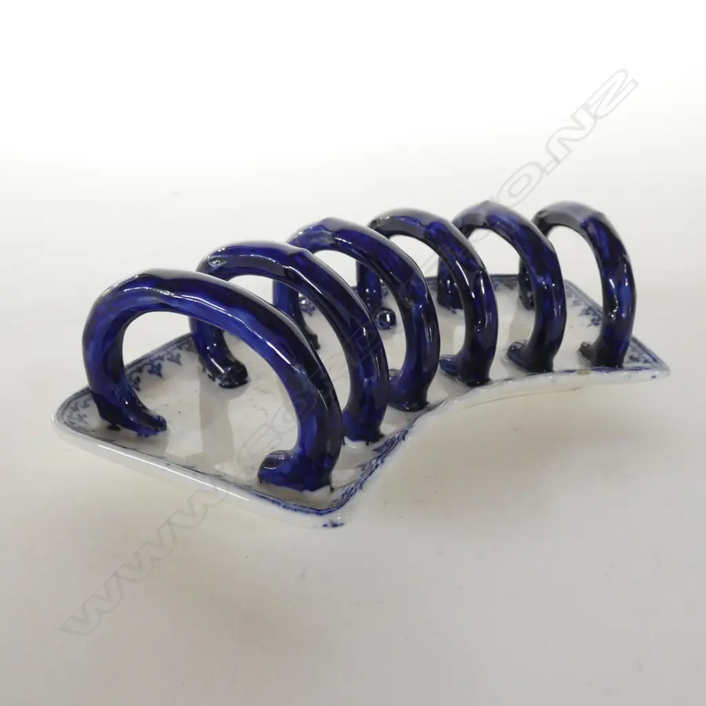 MINTONS - BLUE AND WHITE FAN SHAPE Image 1++