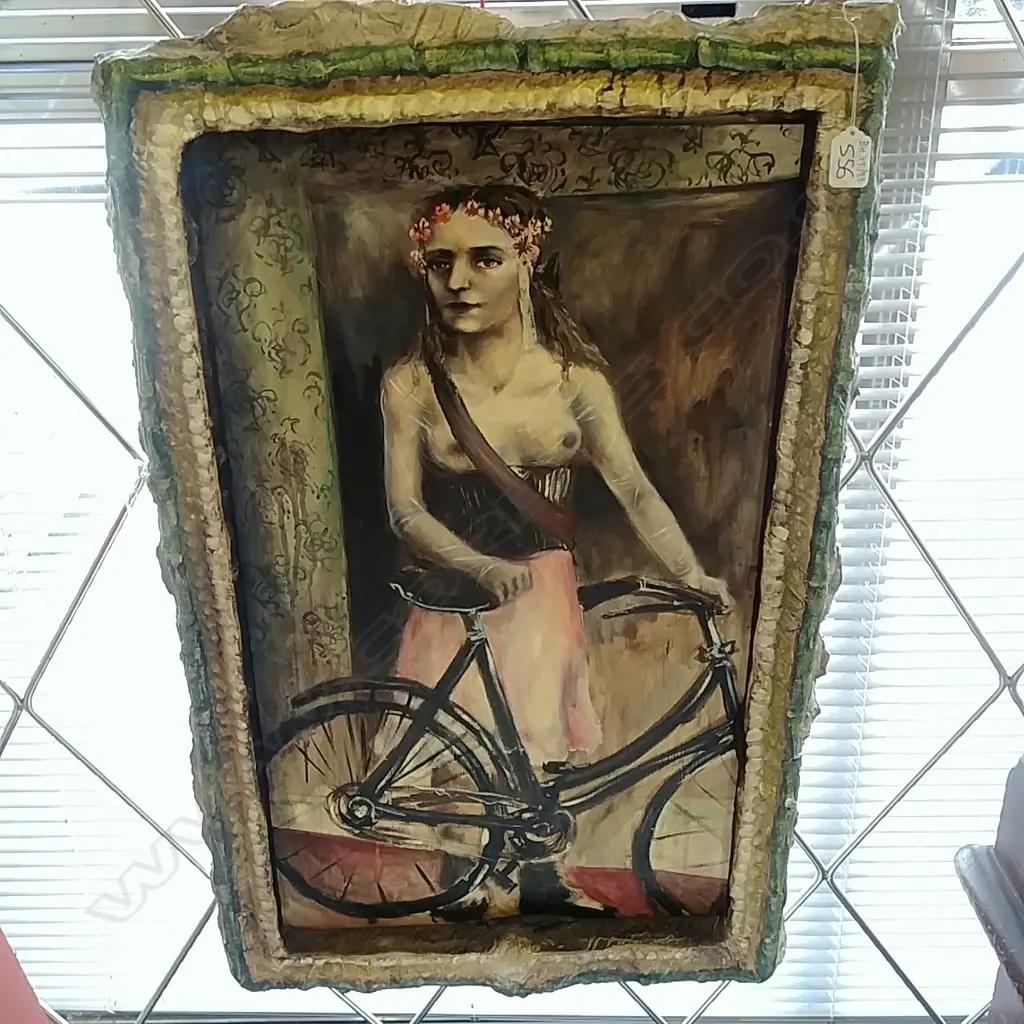 OIL GIRL WITH BIKE Image 1++