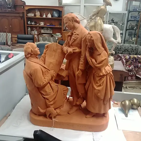 CHALK CLAY FIGURE GROUP J RODGERS