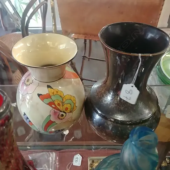 2 VASES FALCONWARE 'FANTASTIC' (AF) & LANCASTRIAN