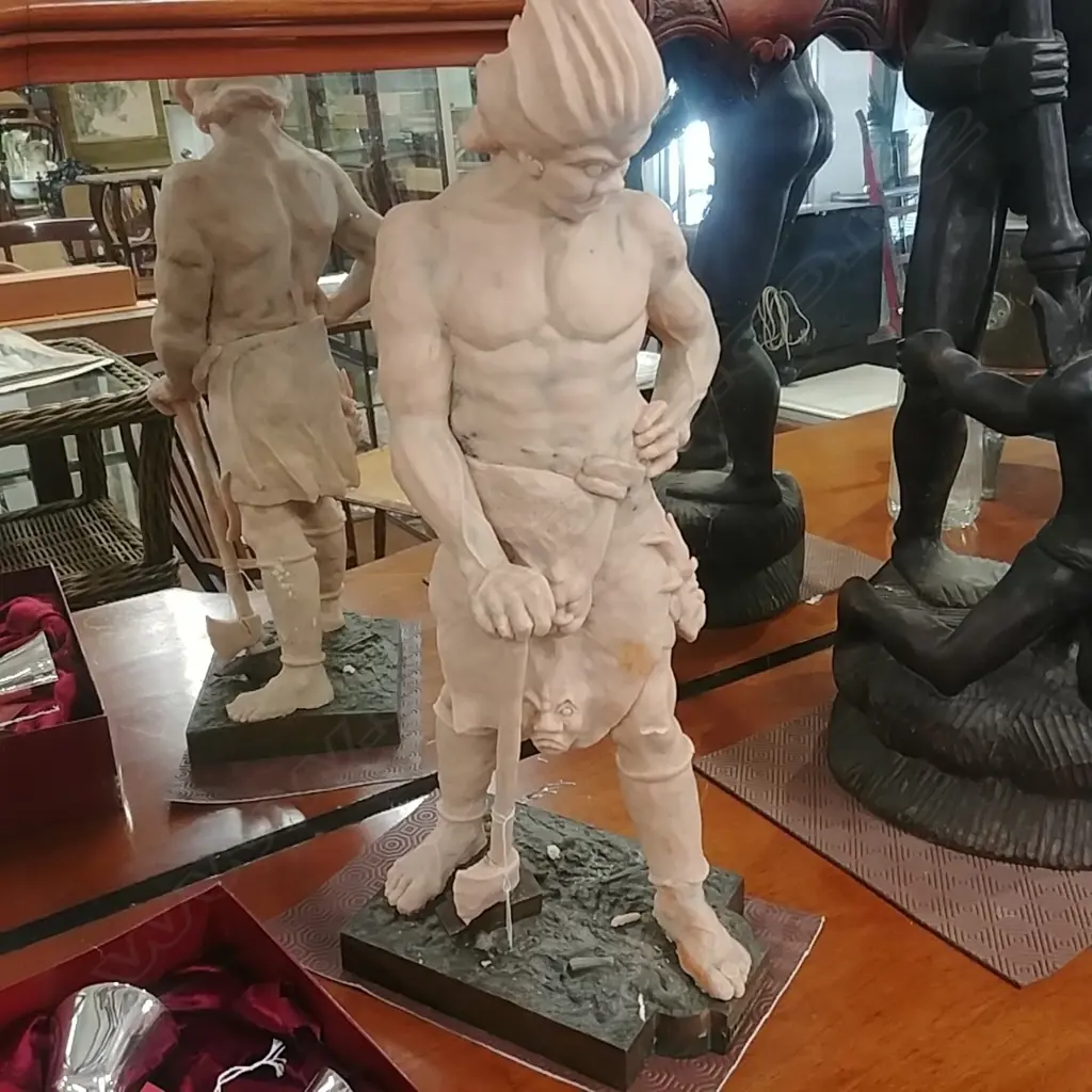 CARVED WAX FIGURE Image 1++