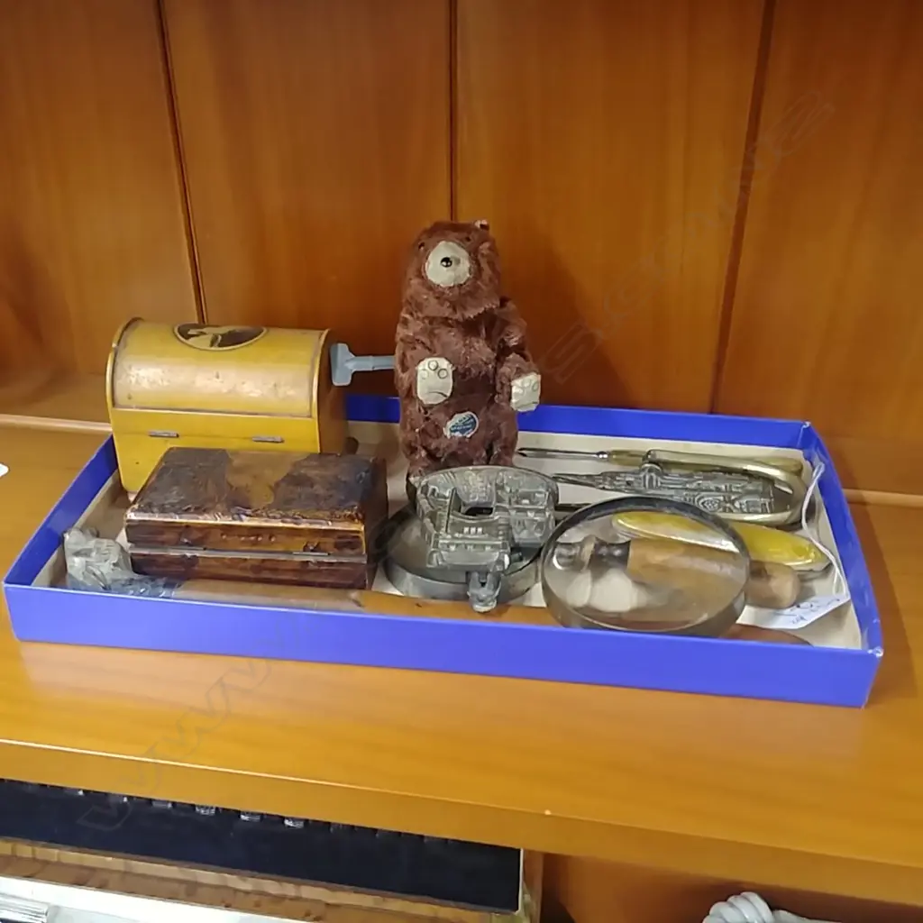 LOT BOXES,BRASS,TOYS EYE GLASSES ETC Image 1++