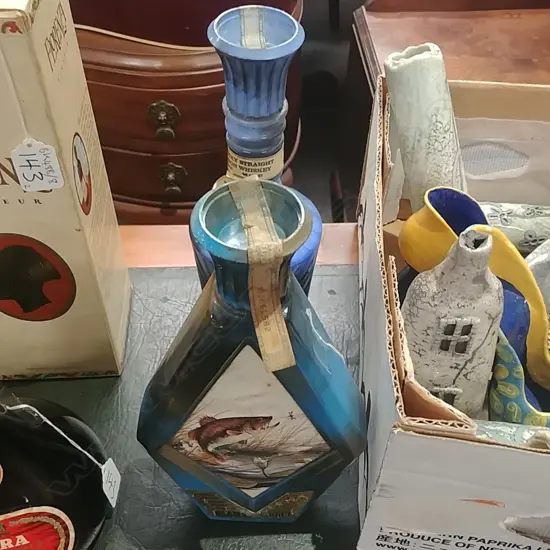 2 CERAMIC JIM BEAM BOTTLES 