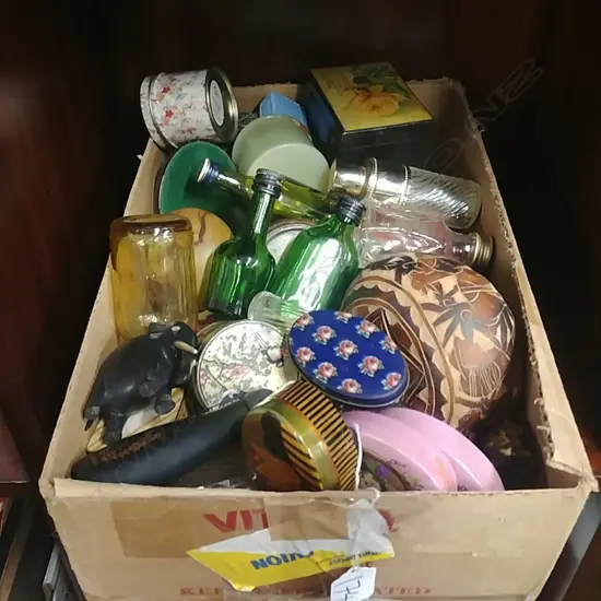 ASST BOXES,TINS+BOTTLES