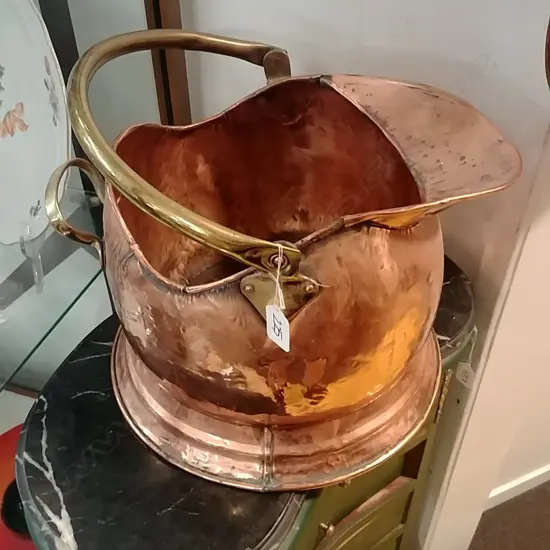 COPPER COAL SCUTTLE