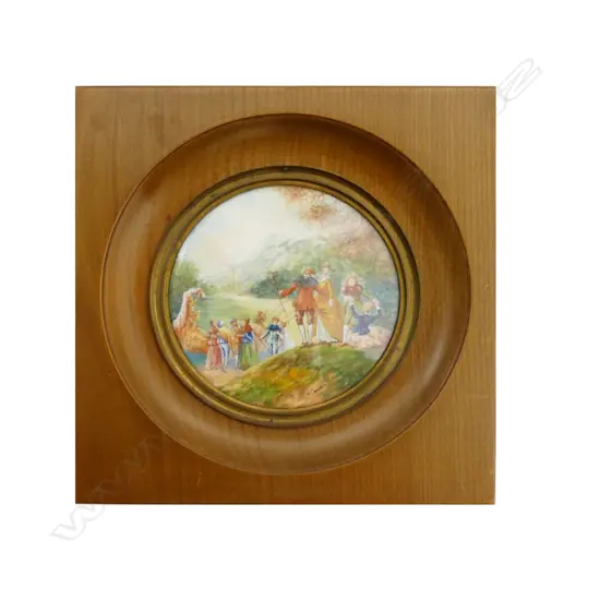 A Victorian miniature painting on ivory